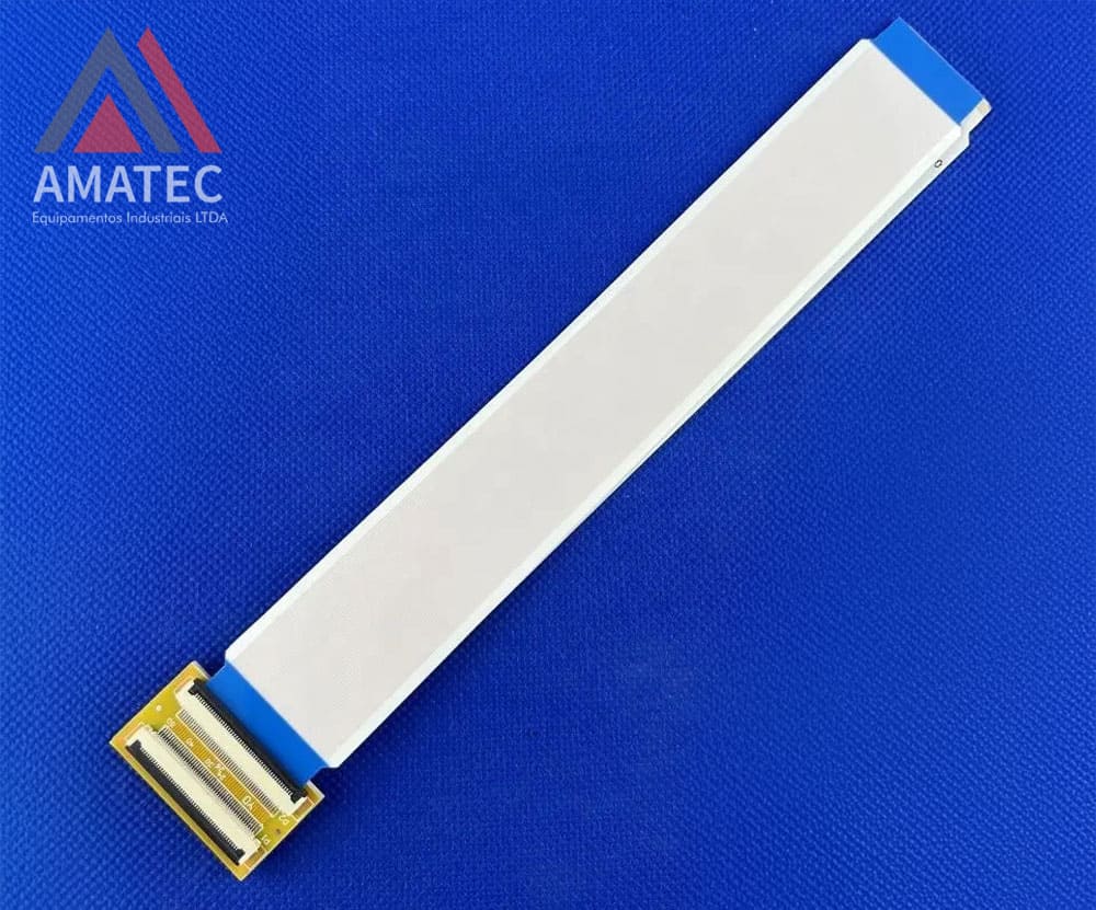 Cabo Conector Flexível Flat Para Cabeça de Impressão Xaar 1001 Branco 20cm